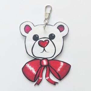 Cute teddy bear keychain